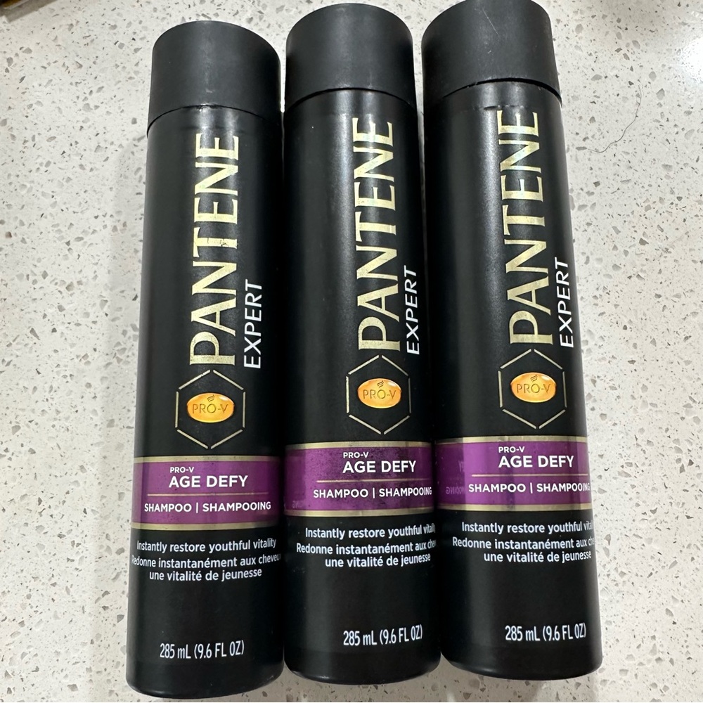 3 Bottles Pantene Expert Pro-V Age Defy Shampoo 9.6 oz (NEW) Discontinued X3